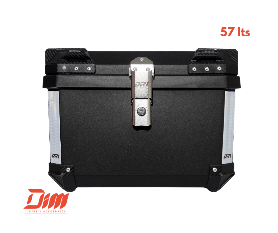 Baúl DR1 57 L para Moto – Negro