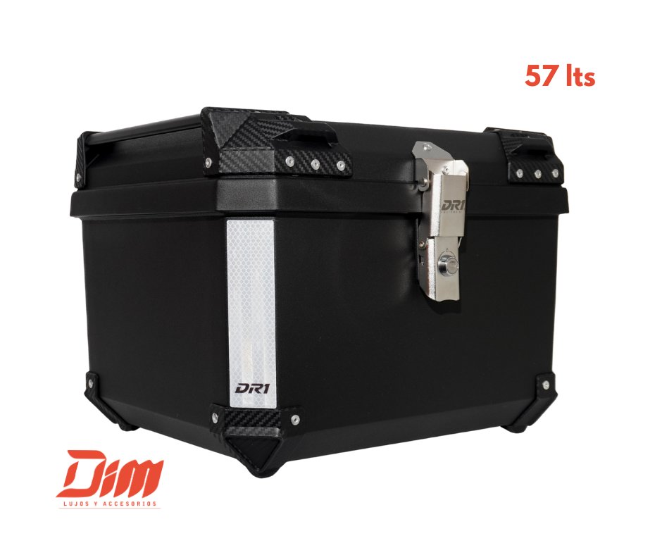 Baúl DR1 57 L para Moto – Negro - Image 2