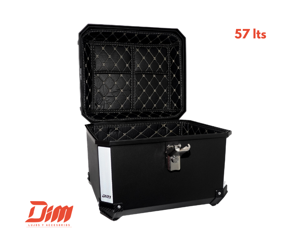 Baúl DR1 57 L para Moto – Negro - Image 4