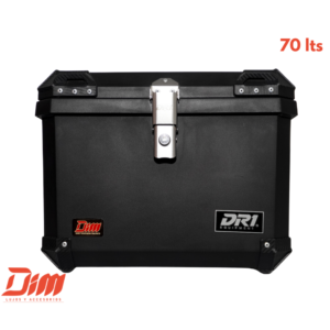 Baúl DR1 70 L para Moto – Negro