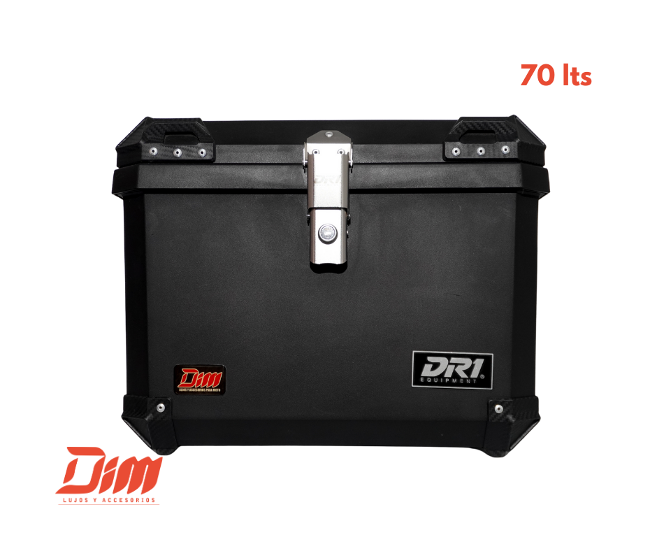Baúl DR1 70 L para Moto – Negro