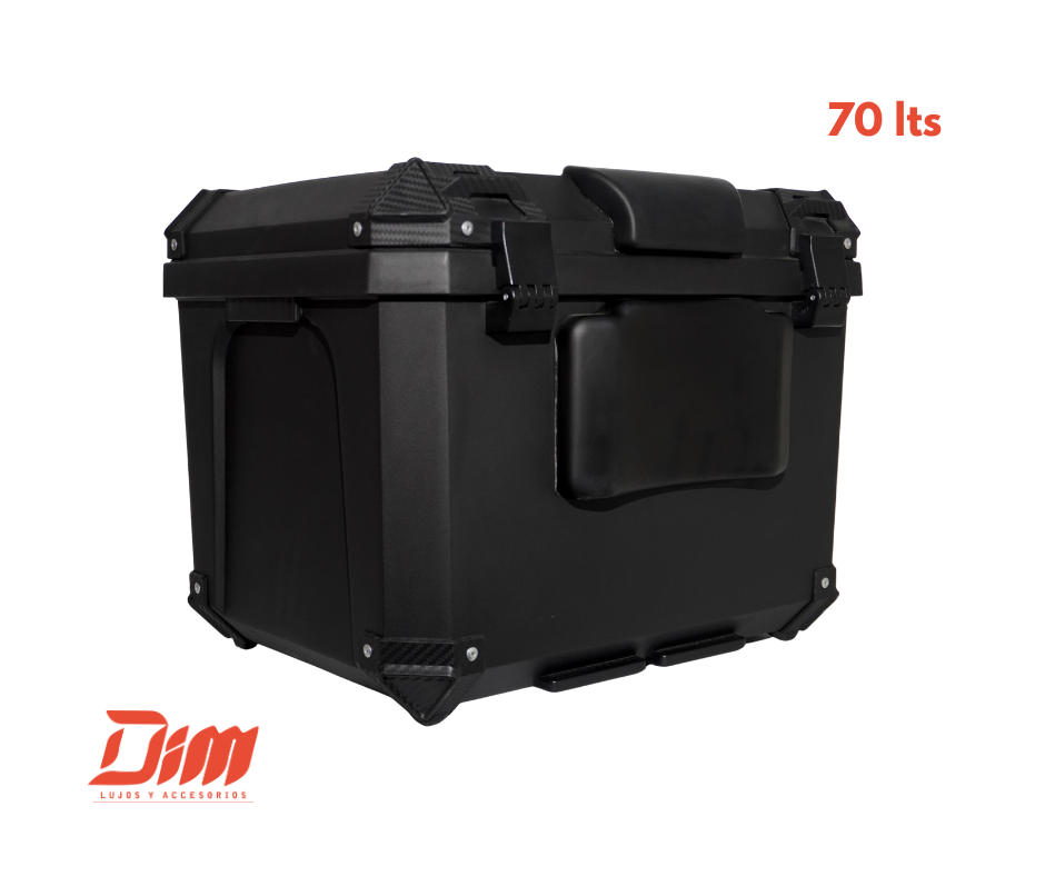 Baúl DR1 70 L para Moto – Negro - Image 3