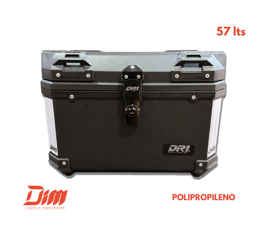 Baúl DR1 57 L en Polipropileno para Moto