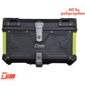 Baúl Molta 60 L en Polipropileno con Base Metálica para Moto