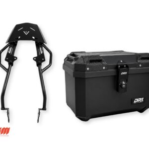 Combo Baúl DR 1 45 Litros + Parrilla Reforzada para Moto