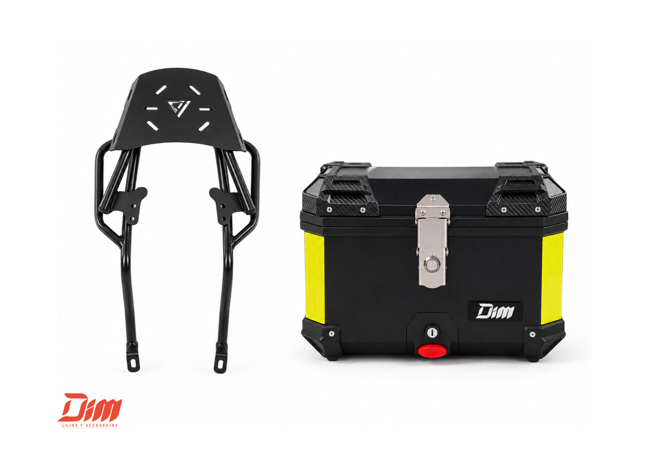 Combo Baúl 45 Litros + Parrilla Reforzada para Moto